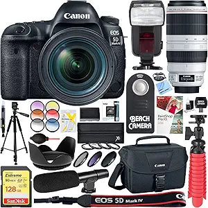 Canon E3CNEOS5DM4K2470 EOS 5D Mark IV Camera Lens Bundle
