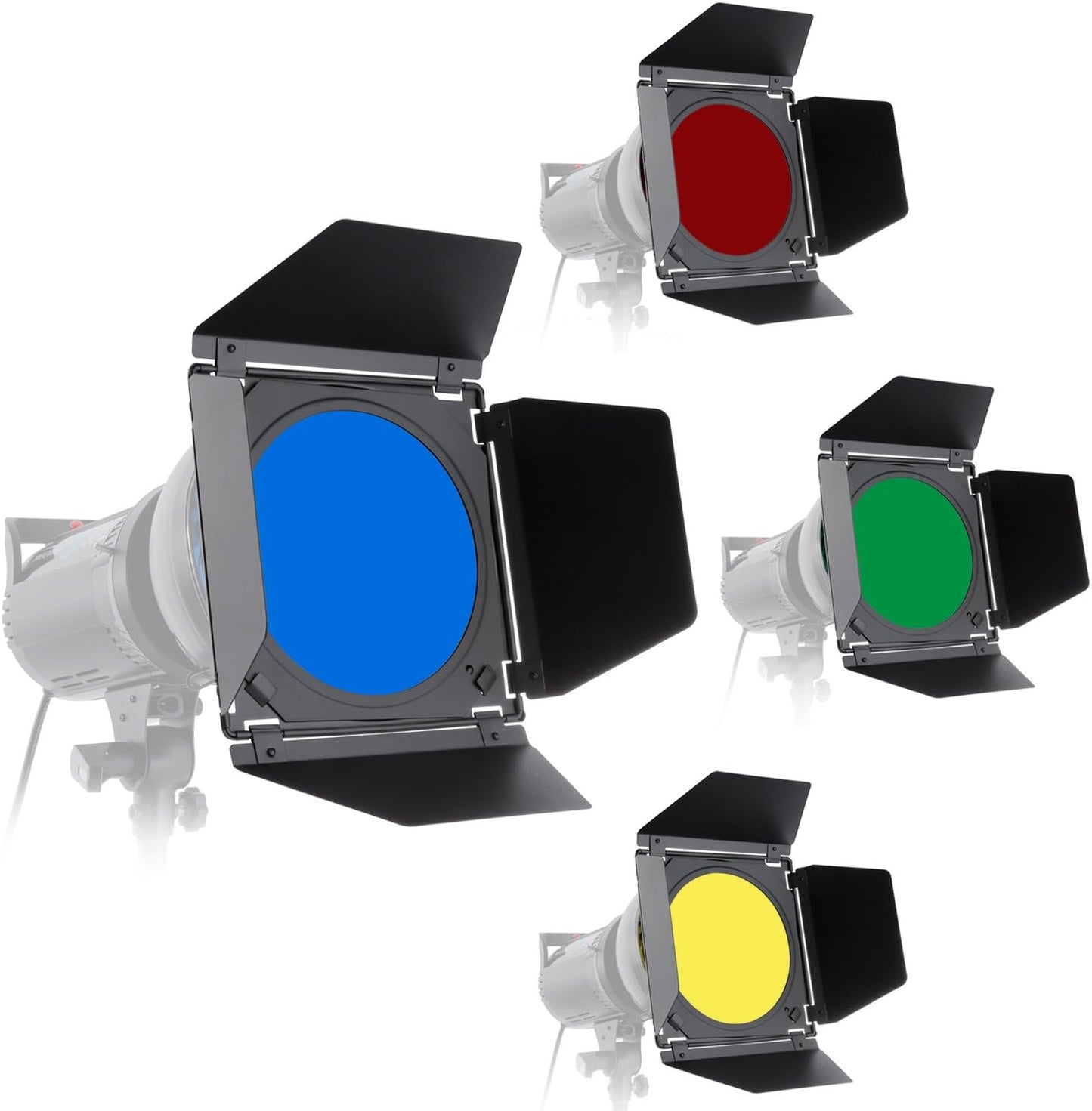 Neewer Barn Door Honeycomb Grid Gel Kit for Alienbees