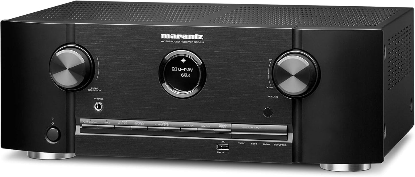 Marantz SR5015 7.2-Ch 8K AV Receiver with HEOS Renewed