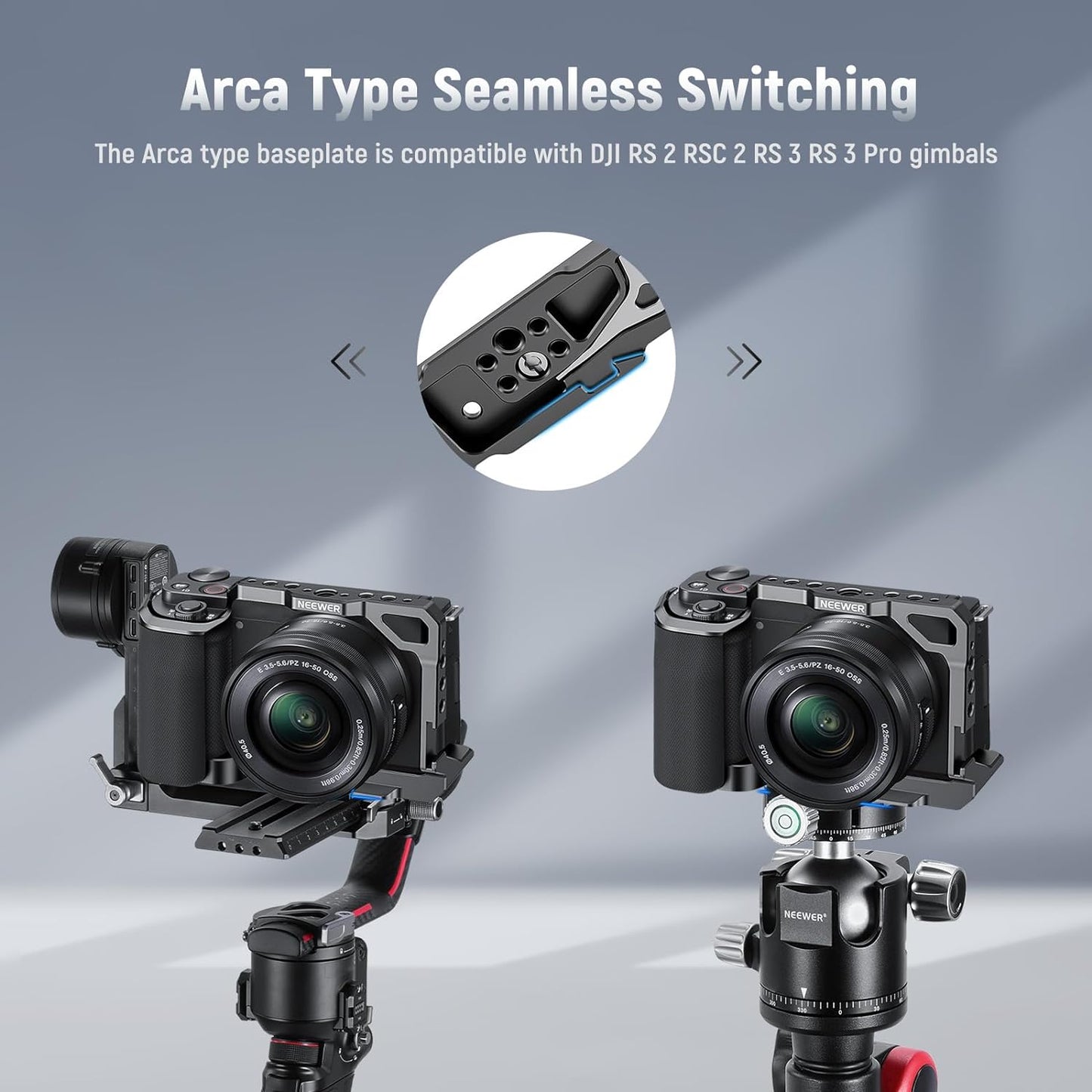Neewer CA003S ZV-E10 Camera Cage Silicone Grip