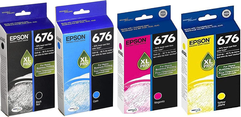 Epson 676XL DURABrite Ultra Color Ink 4-Pack — main product image