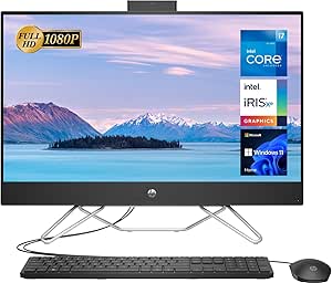 HP 27-cb 27" FHD All-in-One Desktop - Black