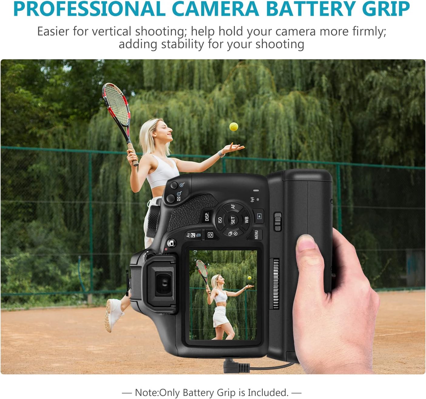 Neewer Vertical Battery Grip LP-E10 for Canon EOS