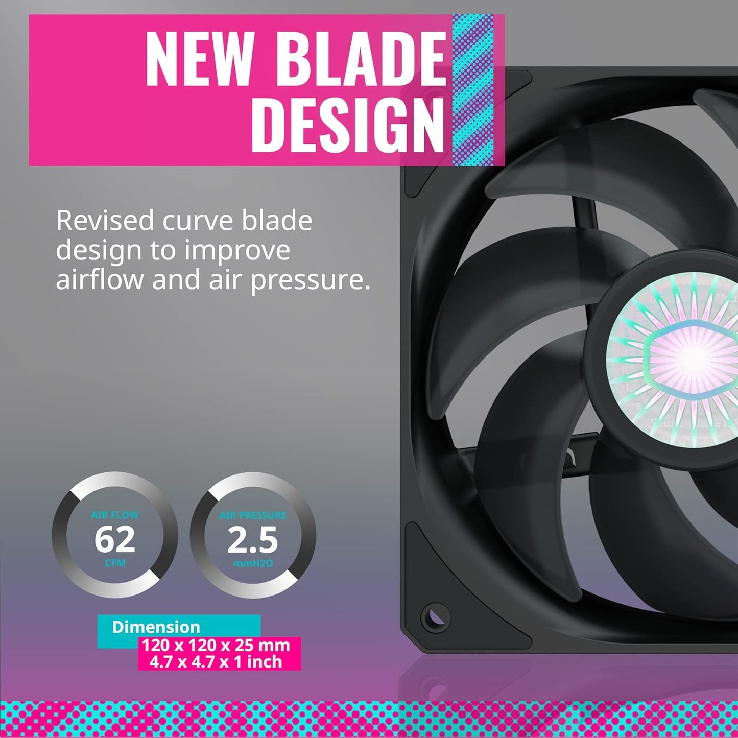 Cooler Master MFX-B2NN-18NPK-R1 SickleFlow 120 V2 Fan