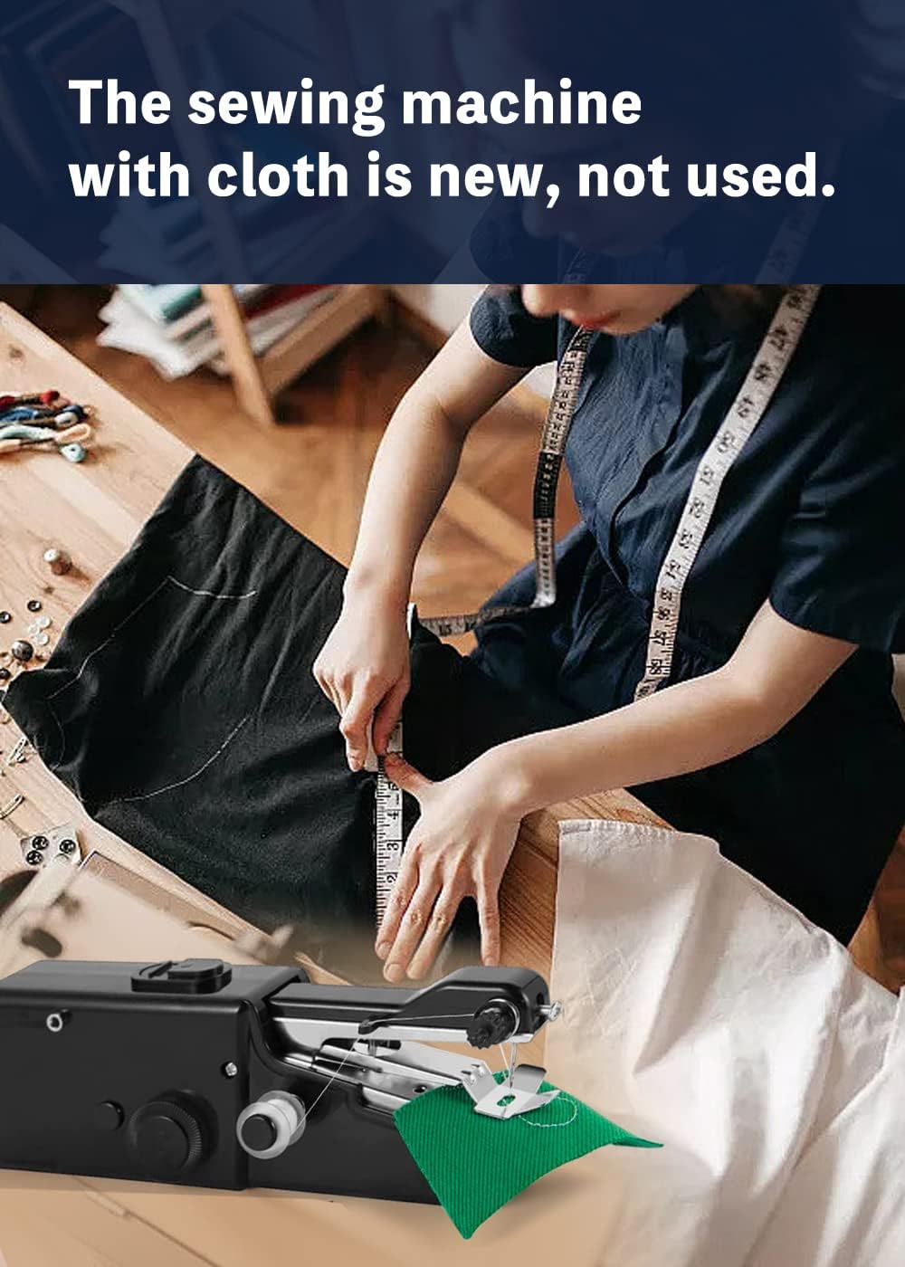 Crucial Handheld Sewing Machine Mini Portable Quick Stitch