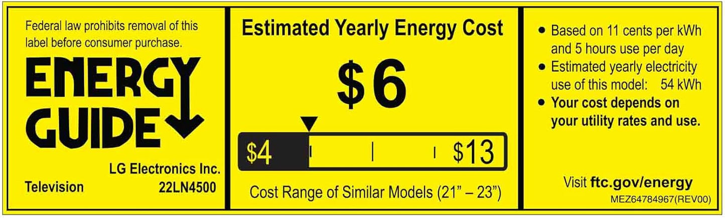 LG 22LN4500 22-Inch 720p LED HDTV