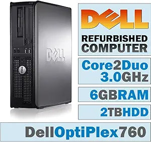 Dell OptiPlex 760-41892fdb Core 2 Duo Desktop - 6GB, 2TB HDD — main product image