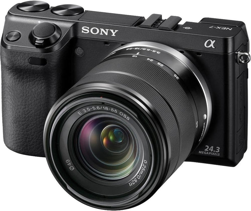 Sony NEX7K/B 24.3MP Mirrorless Camera with 18-55mm Lens — main product image
