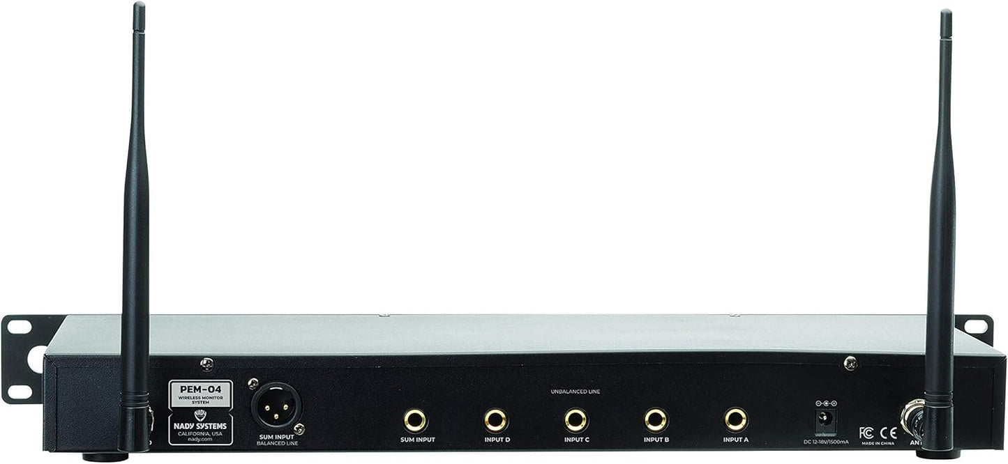 Nady PEM-04 UHF Wireless In-Ear Monitor System + EB-6 Earbuds