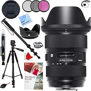Sigma 24-35mm F2 Art Lens Canon DSLR Bundle