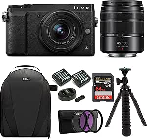 Panasonic DMC-GX85WK LUMIX 4K Mirrorless Camera Bundle