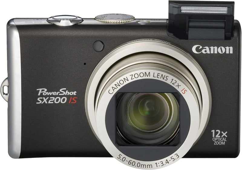 Canon SX200IS Black PowerShot 12MP Digital Camera — main product image