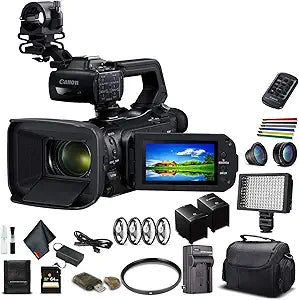 Canon 3669C002 XA50 Professional 4K Camcorder Advanced Bundle (Renewed)