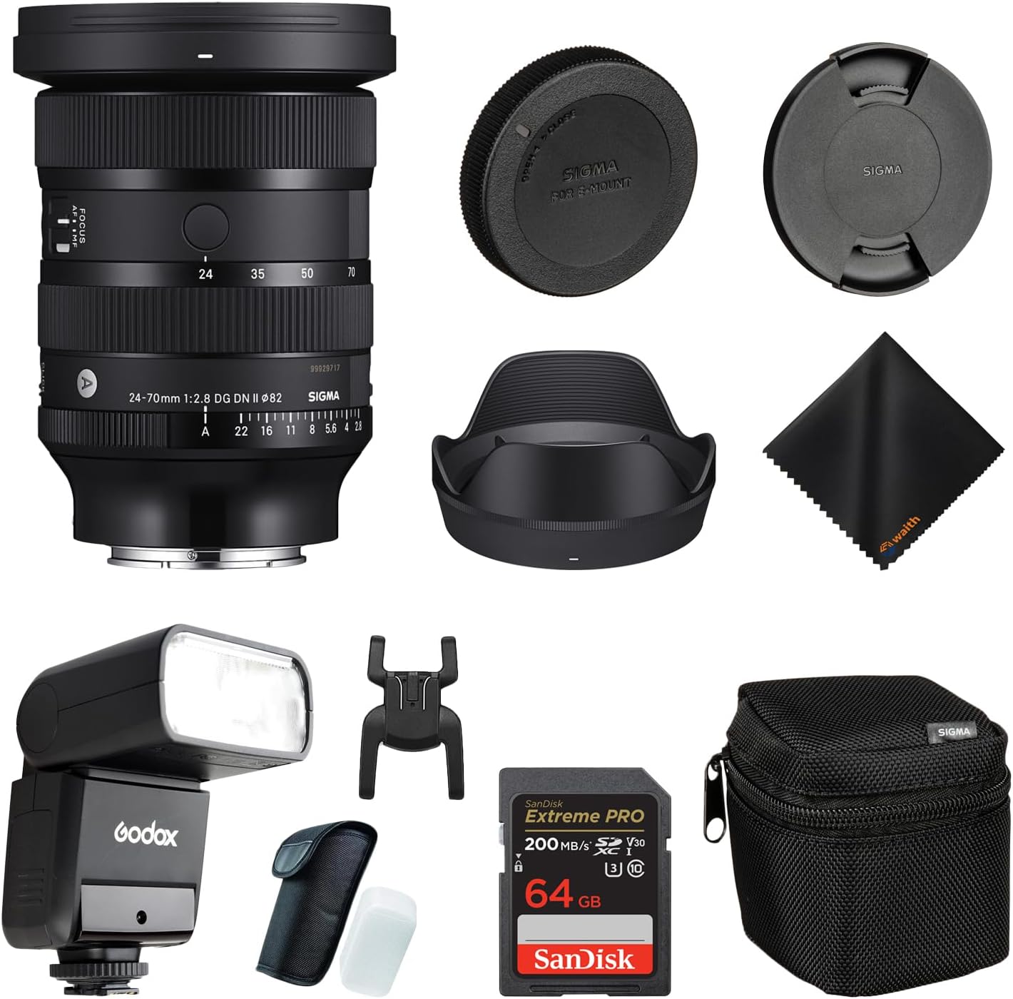 Sigma SIG57A965-KIT1 24-70mm f2.8 Sony E Lens Bundle