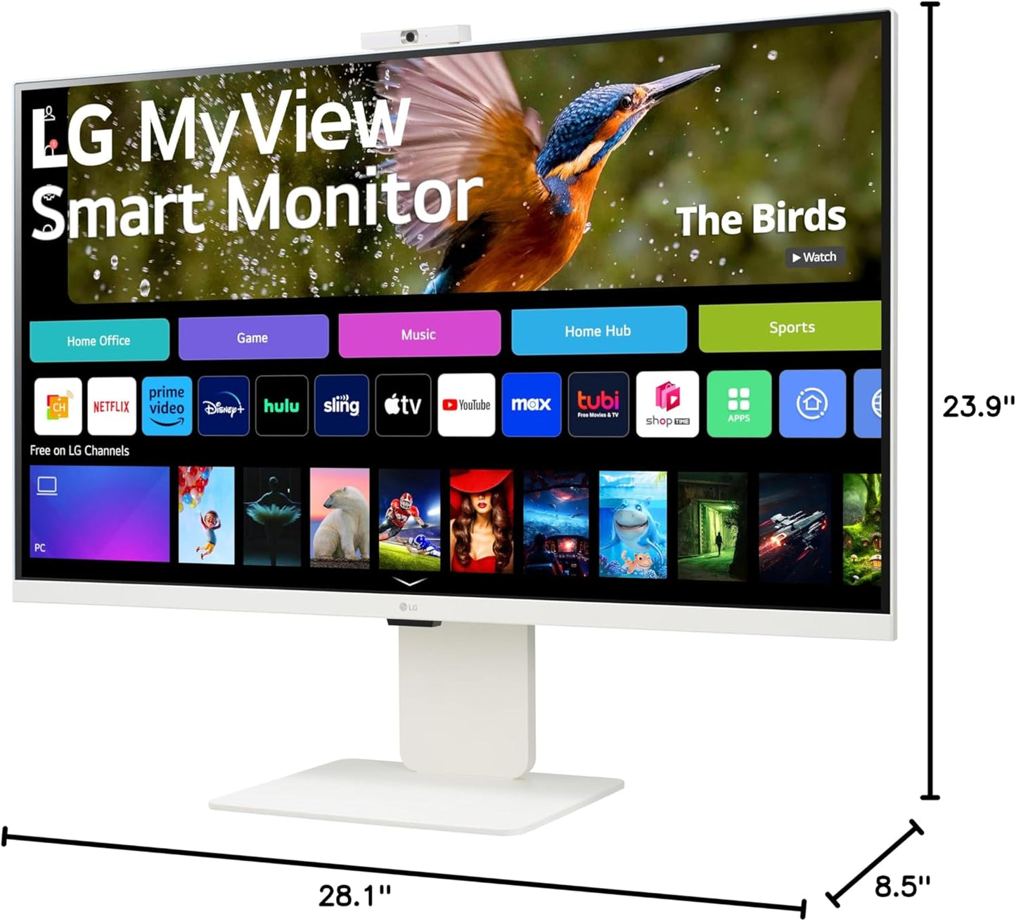LG 32SR85U-W.AUS 32" 4K UHD Smart Monitor