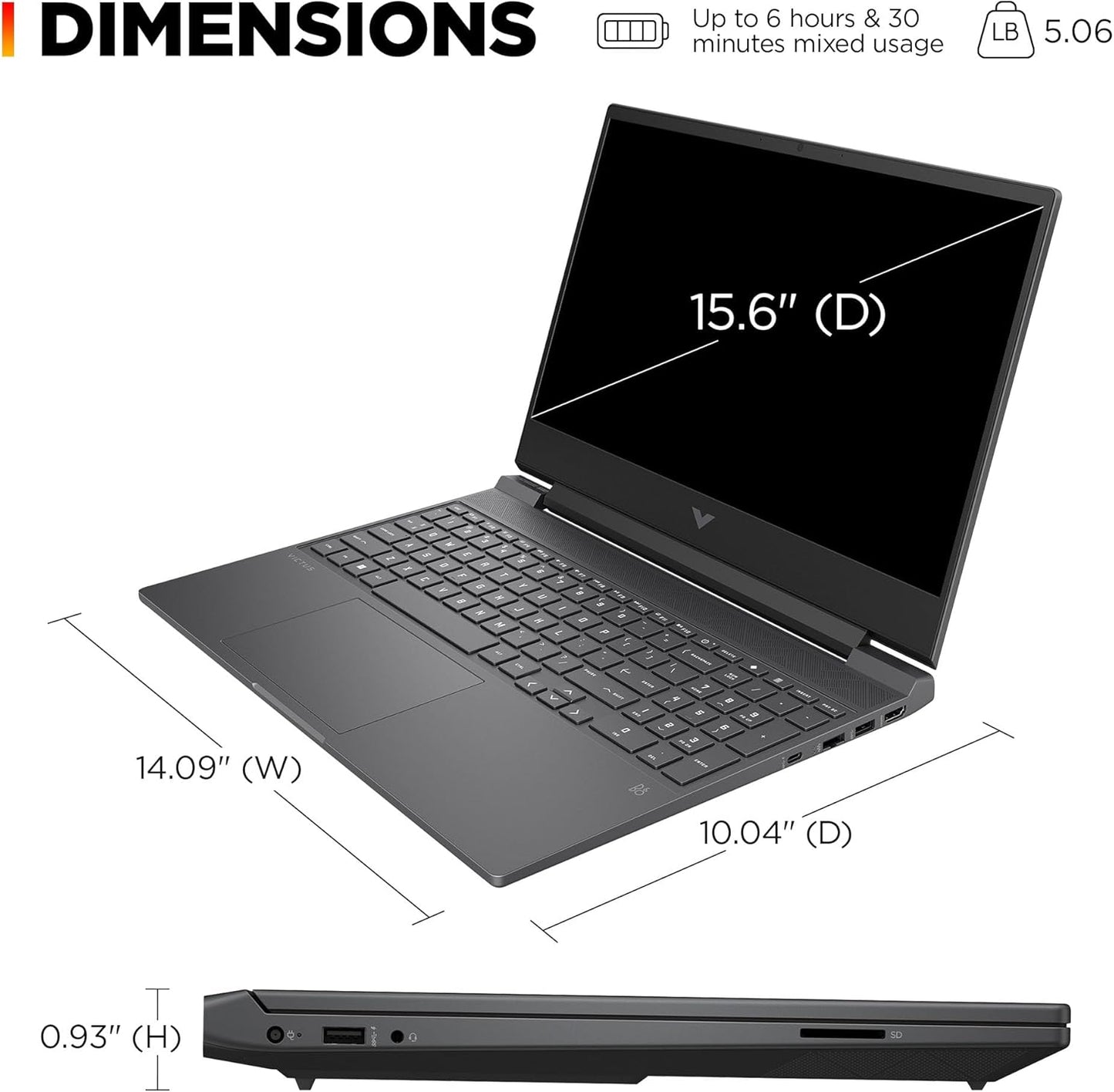 HP A05XLUA#ABA Victus 15 RTX 4050 Gaming Laptop 2024