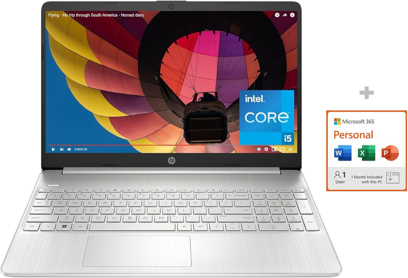 HP M365 1Mo Bundle 15.6 Inch i5 Laptop + Microsoft 365 — main product image