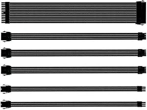 Cooler Master CMA-SEST16XXBK1-GL Sleeved Extension Cables