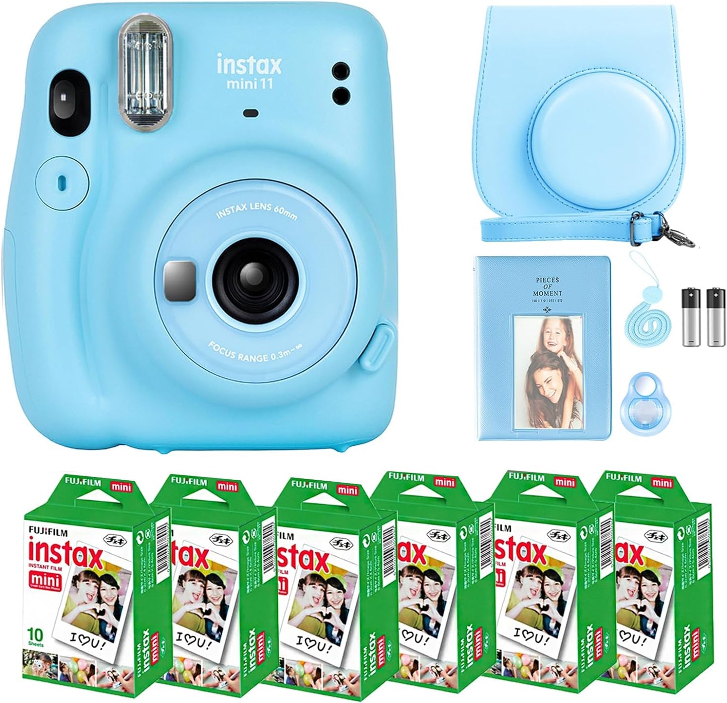 Fujifilm bundle Instax Mini 11 Camera + 60 Film Sheets Bundle