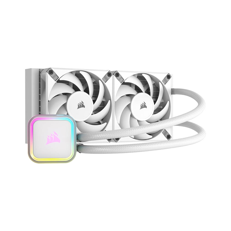 Corsair H100i RGB Elite 240mm Liquid CPU Cooler White — main product image