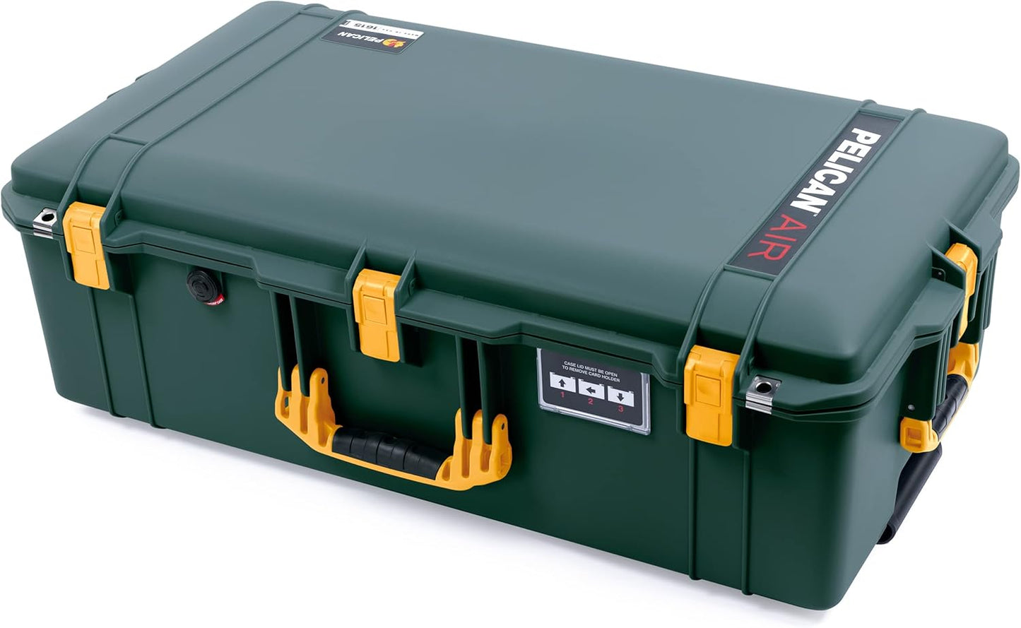 Pelican 1615NF Air Case - Trekking Green with Yellow Handles (Empty)