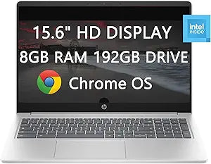 HP 15a-nb0013dx Chromebook - 15.6", 8GB, 192GB - LIONEYE Bundle