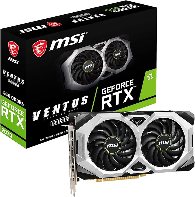 MSI GeForce RTX 2070 VENTUS GP Gaming Graphics Card — main product image