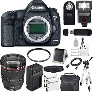 Canon 5260B002-29 EOS 5D III Camera & 24-105mm Lens Bundle
