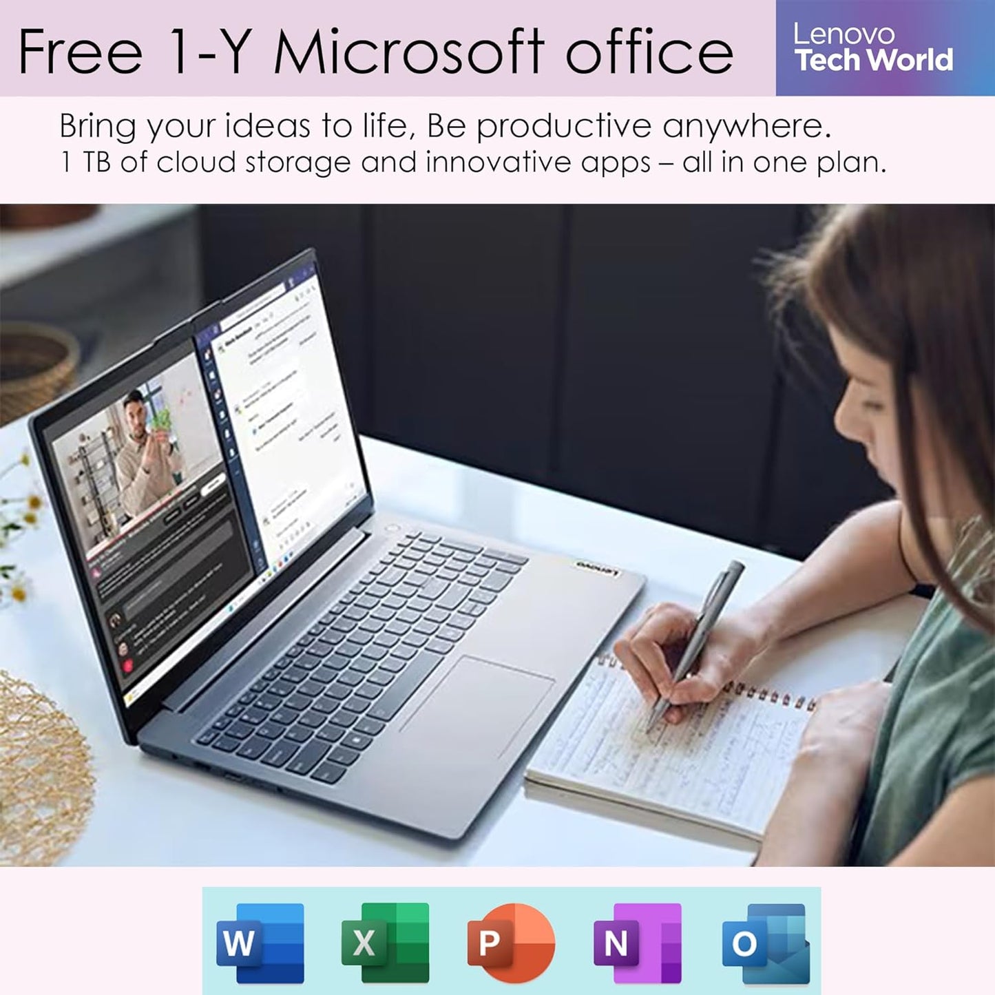 Lenovo IdeaPad 3 Touch i7 Laptop 40GB 1TB SSD