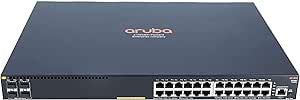 HP JL261A Aruba 2930F 24-Port PoE Switch (Renewed)