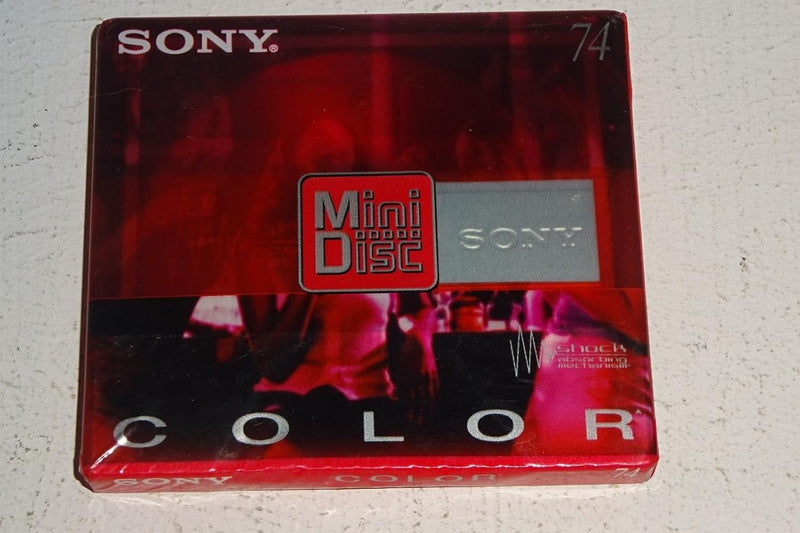 Sony MDW74CRR 74 Min MiniDisc - Ruby Red — main product image