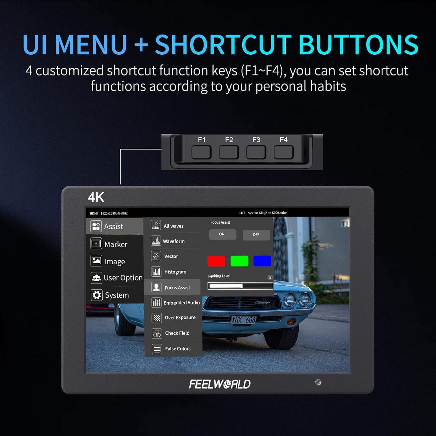 FEELWORLD T7 PLUS V2-ANP55 7" 4K HDMI Camera Field Monitor Kit