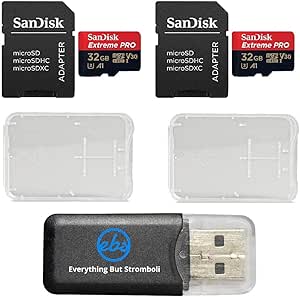 SanDisk SDSQXCG-032G-GN6MA 32GB Extreme Pro 4K MicroSD Bundle