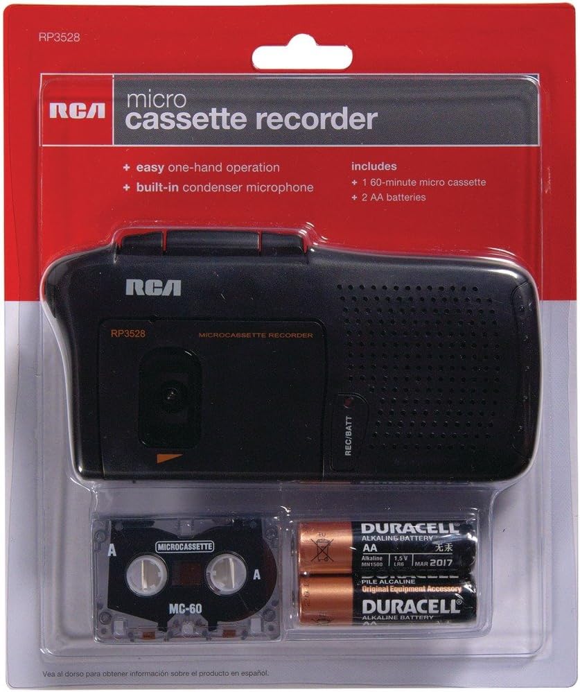 RCA RP3528 Micro-Cassette Portable Voice Recorder