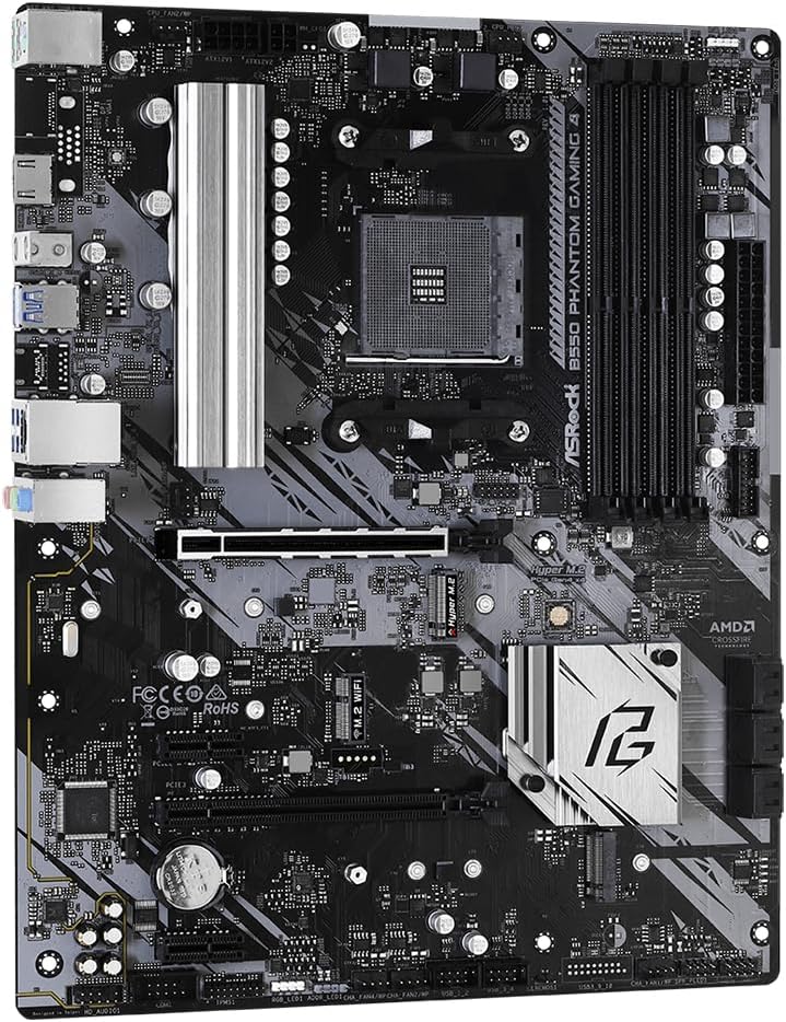 ASRock B550 PHANTOM GAMING 4 AMD Ryzen Motherboard
