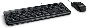 Microsoft APB-00001 Wired Desktop 600 Keyboard and Mouse — main product image