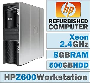 HP Z600 Workstation TWR Dual Xeon 8GB 500GB HDD Win 7 Pro