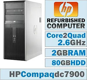 HP Compaq dc7900 CMT Core 2 Quad Windows 7 PC