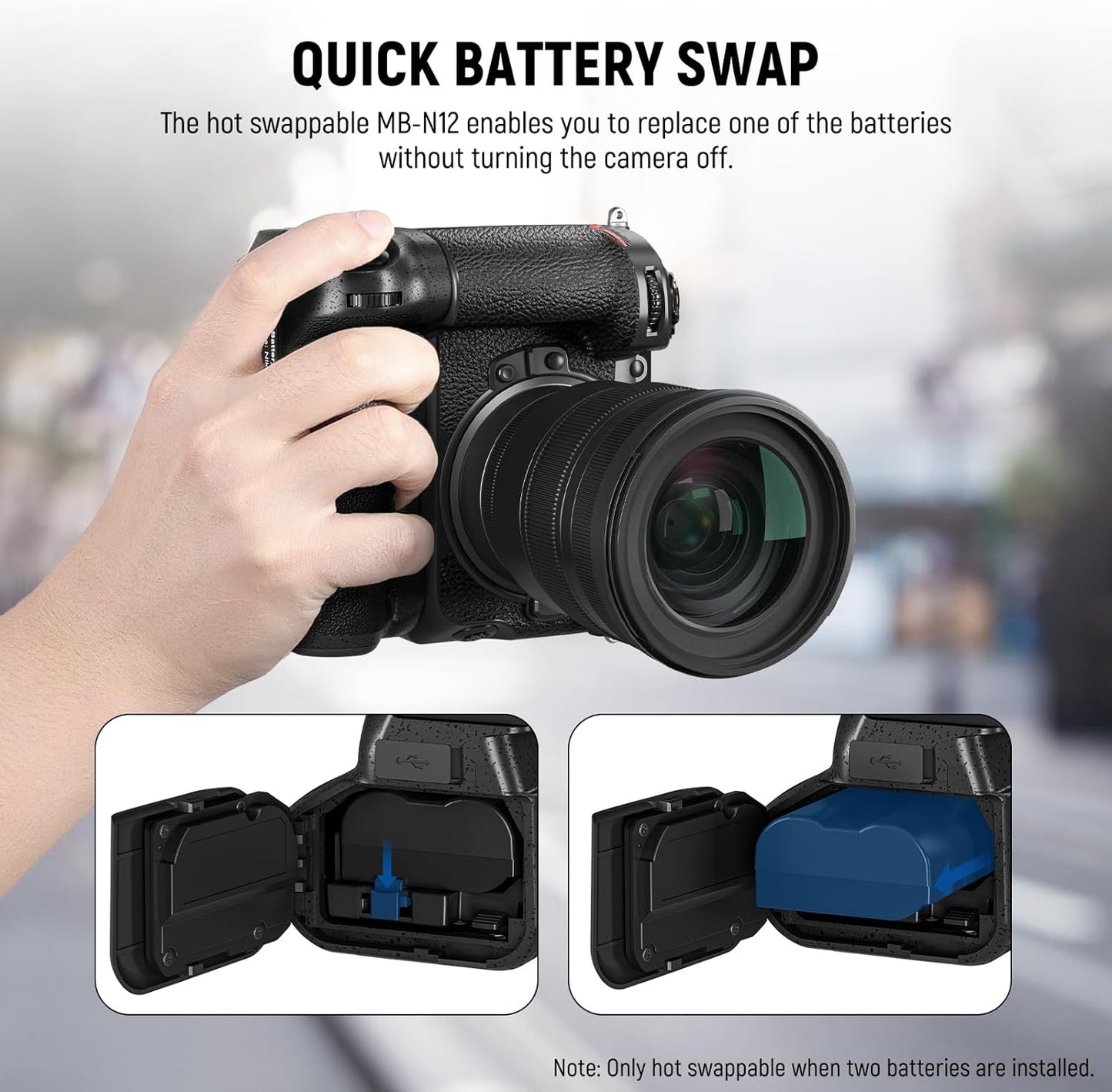 Neewer 10103319 MB-N12 Battery Grip for Nikon Z8