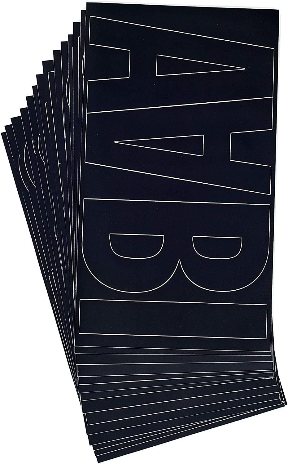 Westcott PF6-CN BLK/15855 LetterCraft 6" Vinyl Letters - Black