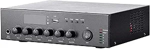 Monoprice 136373 Commercial Audio 60W Mixer Amplifier