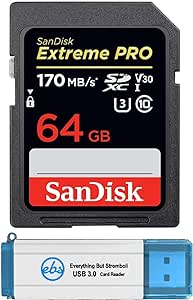 SanDisk 64GB Extreme PRO SD Card Nikon Z FC Bundle