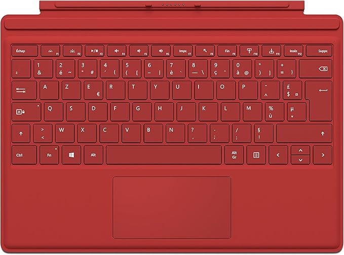 Microsoft QC7-00020 Surface Pro Type Cover Keyboard - Red — main product image