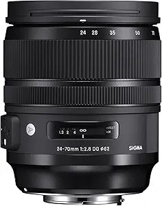 Sigma 576955-cr 24-70mm f/2.8 DG OS HSM Art Lens (Nikon F, Renewed)