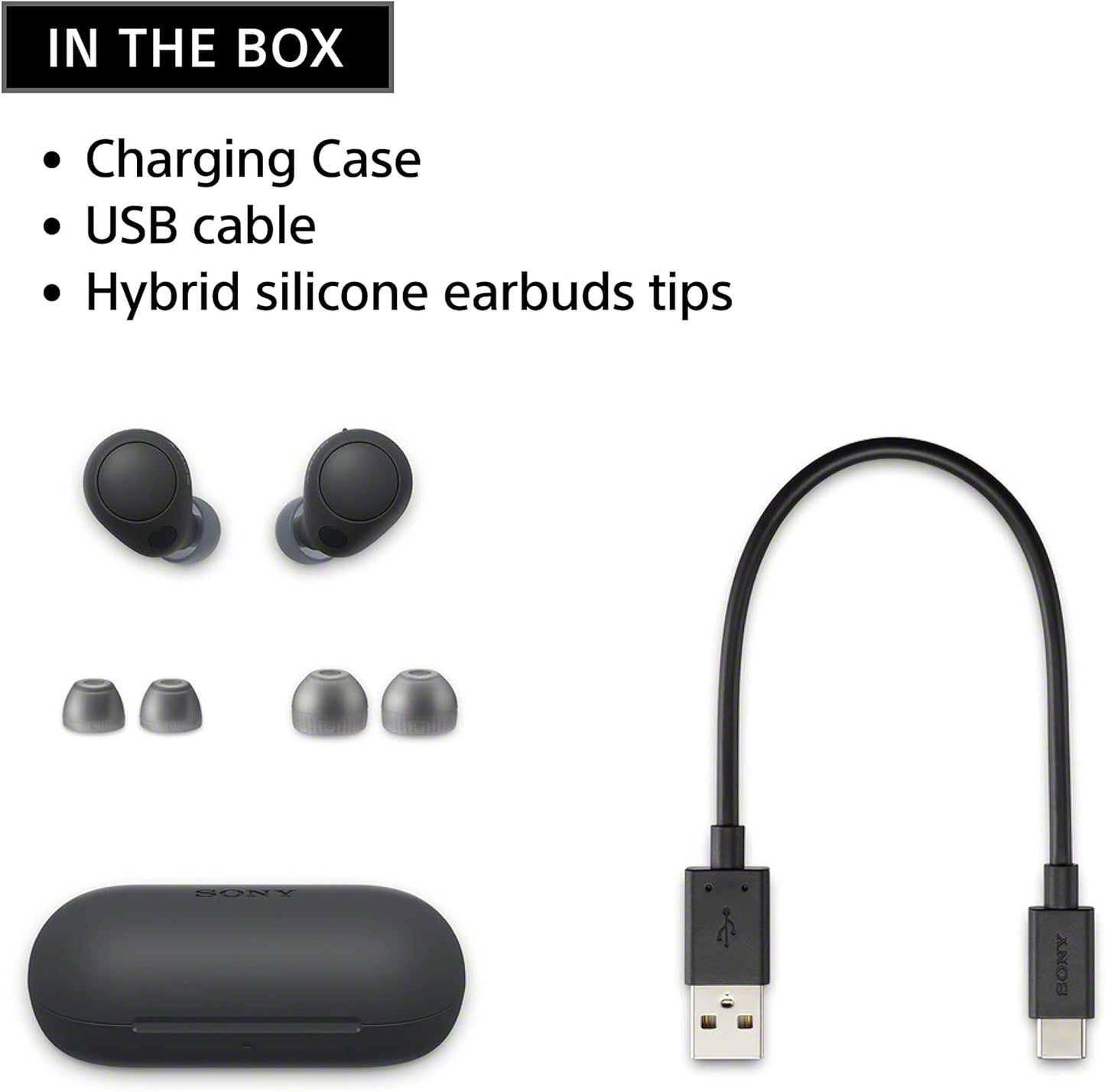 Sony WFC700N/W Truly Wireless Noise Canceling Earbuds - White