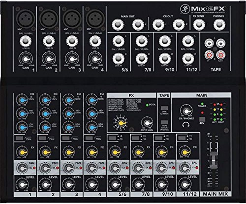 Mackie Mix12FX 12-Channel Compact Effects Mixer