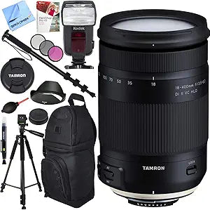 Tamron E3TM18400NA 18-400mm All-in-One Zoom Lens Nikon Bundle