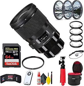 Sigma 441965 28mm f/1.4 DG HSM Art Lens Bundle