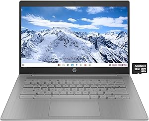 HP Chromebook 14" HD Intel Celeron 64GB + 32GB MicroSD