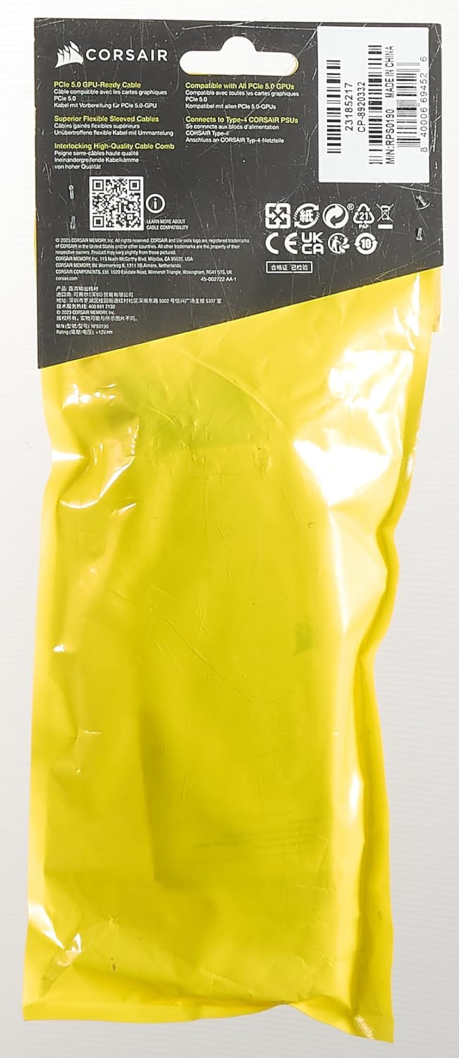 Corsair CP-8920332 600W PCIe 5.0 PSU Cable (White)